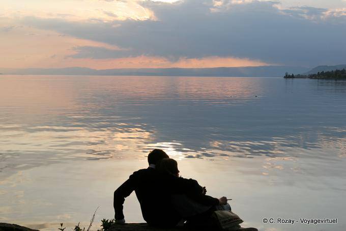 Liebhaber des Sees Montreux - Die Schweiz