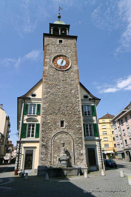 Der Clock Tower, Vevey - Die Schweiz
