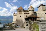 Chillon Schloss-Eingang, Die Schweiz.