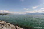 Green Lake Geneva, Ouchy, Lausanne, Die Schweiz.