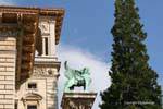 Platz Riponne, eine andere Ansicht des Palais de Rumine, Lausanne, Die Schweiz.