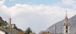Die starke und Glockenturm, Martigny, Die Schweiz.