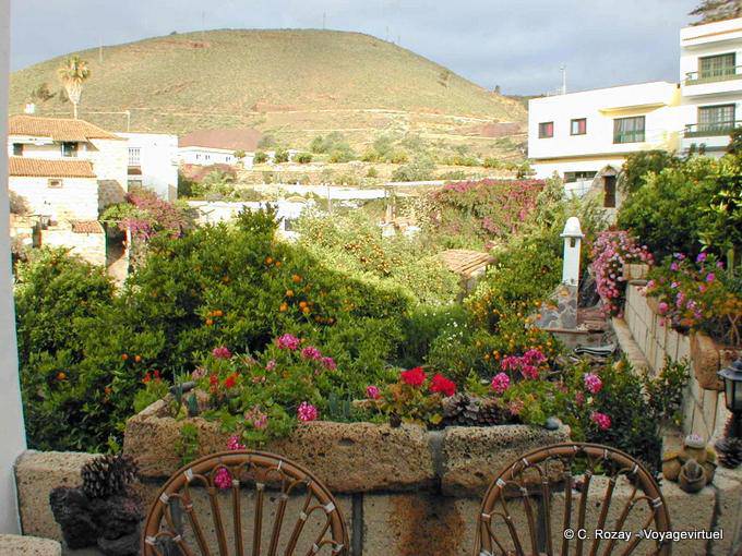 Licht Sturm, Blick von der Casa Rural Granadilla, Teneriffa