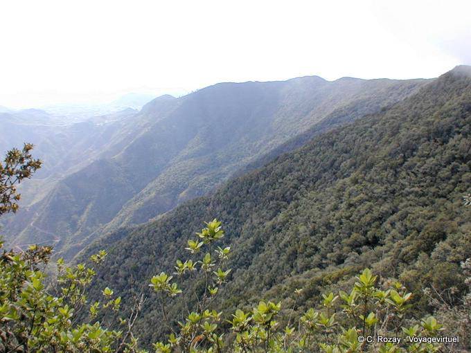 Blick Richtung Norden der Insel Teneriffa