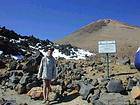 Kalt, zu Fuß auf den Vulkan Teide, Teneriffa.