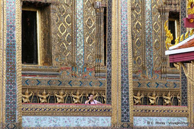 Exterior Ornamentik Phra Mondop, Wat Phra Kaew, Bangkok - Thailand