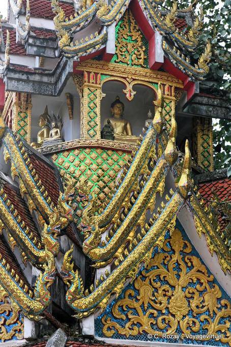 Komplizierte religiöse Ästhetik, Wat Doi Suthep, Chiang Mai - Thailand