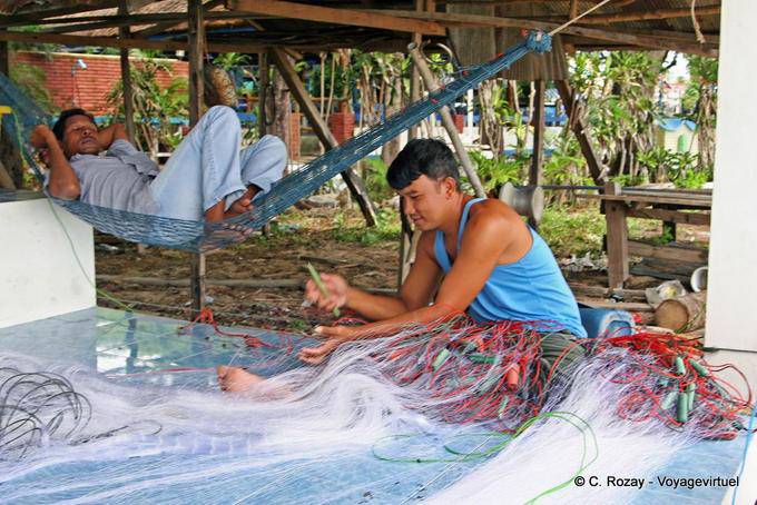 Erholung und Arbeit der Fischer, Phuket - Thailand