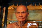 Wachsstatue von Ajahn Bhuridatto, Wat Chedi Luang, Chiang Mai, Thailand.
