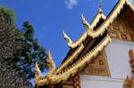 Roof Nagas, Wat Doi Suthep, Chiang Mai, Thailand.