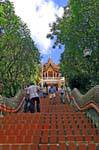 Die große Treppe, Wat Doi Suthep, Chiang Mai, Thailand.