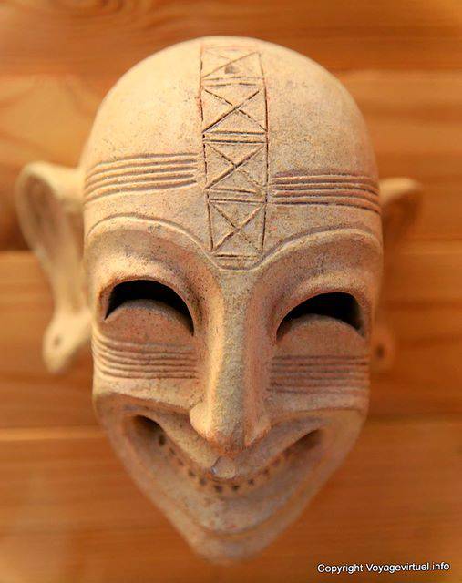 Bardo-Museum, Punische grinsend Maske - Tunesien