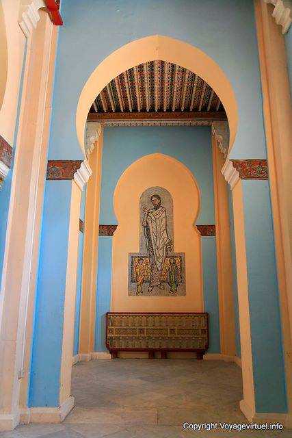 Fromme Bild am unteren Rand der ambulanten, Saint Louis Cathedral, Carthage - Tunesien