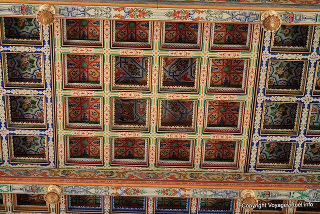 Carthage, Saint Louis-Kathedrale, Detail der bemalten Holzkassettendecke - Tunesien