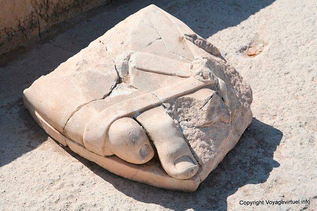 Carthage, archäologische Stätte, Marmor riesigen Zehen - Tunesien