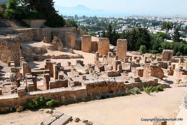 Carthage, archäologische Stätte, Kreis Punischen Byrsa - Tunesien