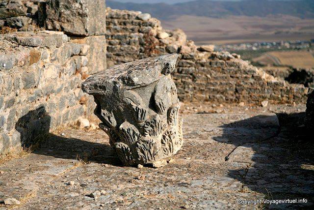 Dougga, korinthischen Säule Hauptstadt - Tunesien