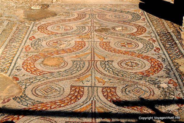 Dougga, Mosaikboden des Hauses der Venus - Tunesien