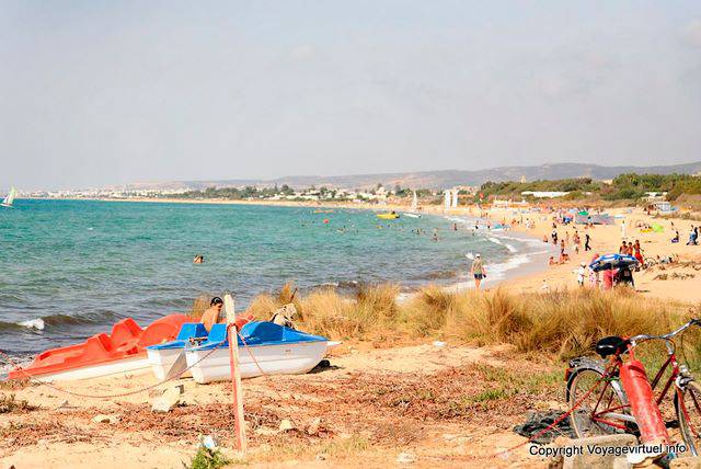 Der Strand von Hammamet, Nabeul Richtung - Tunesien