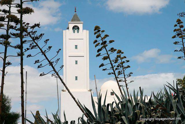 Sidi Bou Said, Moschee Minarett - Tunesien
