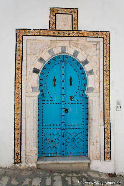 Sidi Bou Said, Blaue Tür - Tunesien