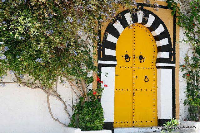 Sidi Bou Said, Yellow Door - Tunesien