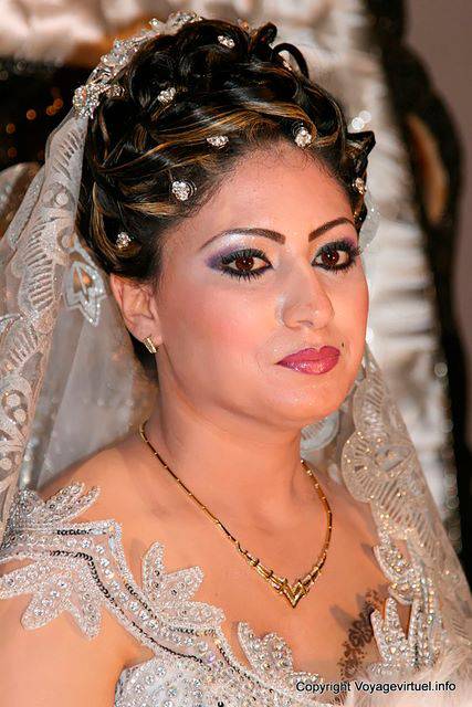 Portrait der Braut, Hochzeit Téboursouk - Tunesien
