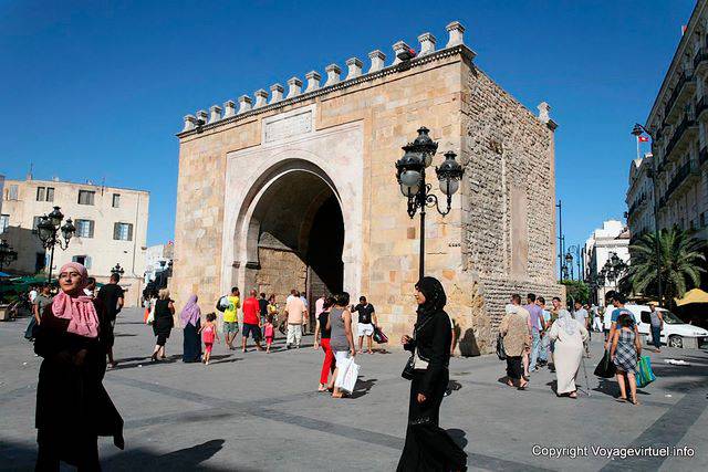 Bab El Bhar Tür oder Frankreich, Tunis - Tunesien