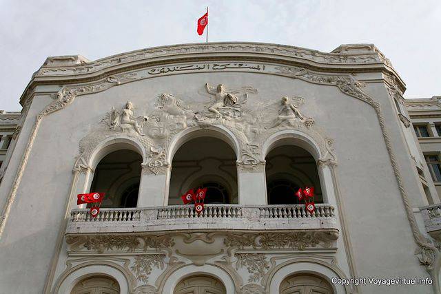 Fassade des Stadttheaters, Tunis - Tunesien