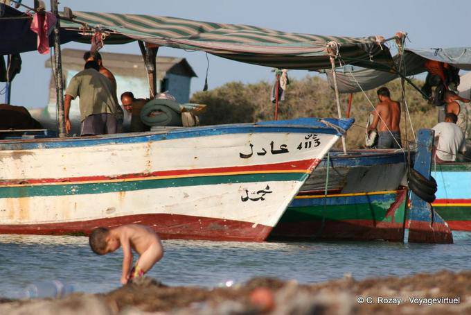 Vorbereitung Fischer Seguia, Djerba - Tunesien