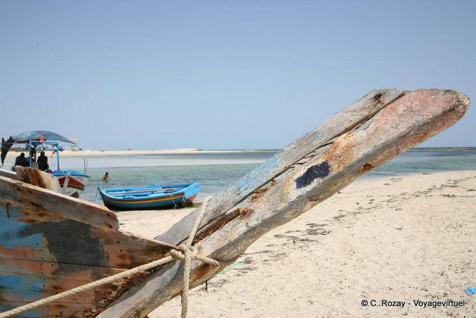 Holzruder, Seguia, Djerba - Tunesien