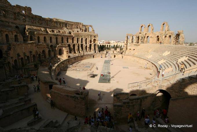 Ellipse der Arena 65 auf 39 Meter, EL Jem - Tunesien