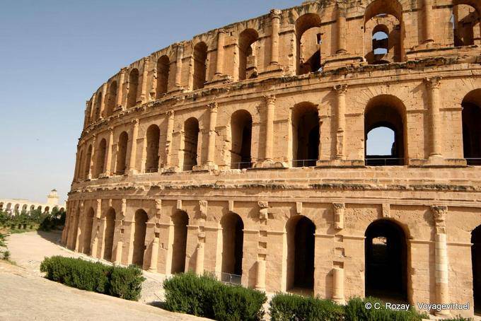 Thysdrus Kolosseum Amphitheater in El Jem - Tunesien