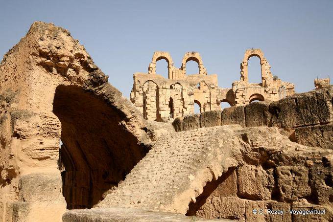 Perspektive, Amphitheater von El Jem - Tunesien