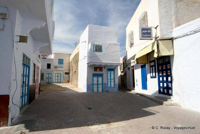Licht und Schatten auf die Medina, Kairouan - Tunesien