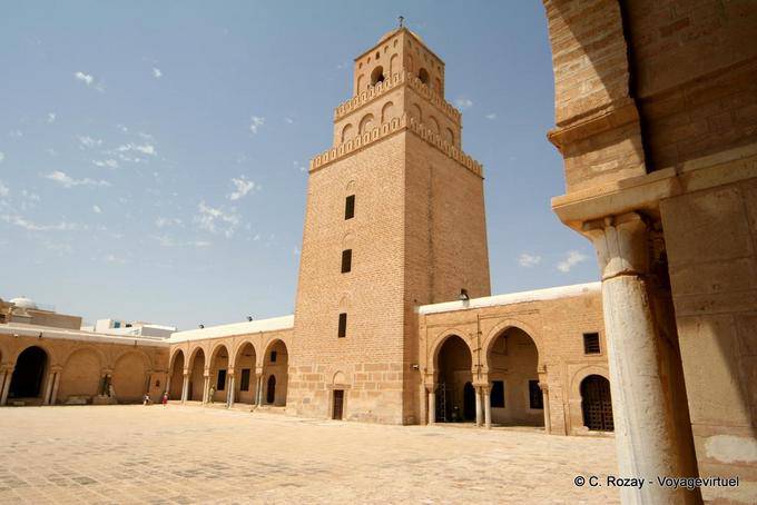 Nordseite des Grand Mosque Sidi Uqba, Kairouan - Tunesien