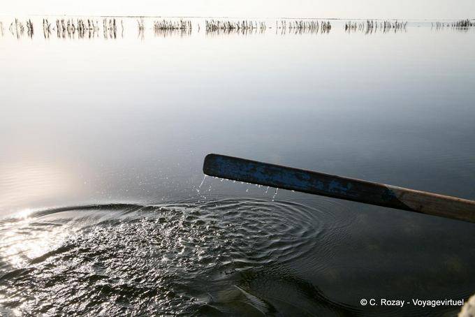 Tropfen in Wasser, Ouled Kacem, Kerkennah - Tunesien