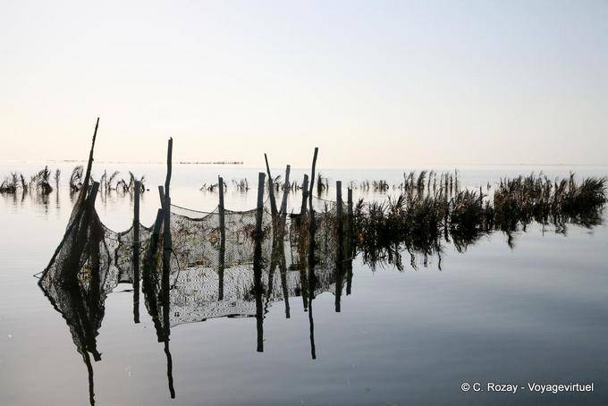 Nets und Palmblättern die charfia, Ouled Kacem, Kerkennah - Tunesien