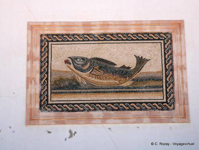 Fisch-Mosaik, Sidi Frej, Kerkennah - Tunesien