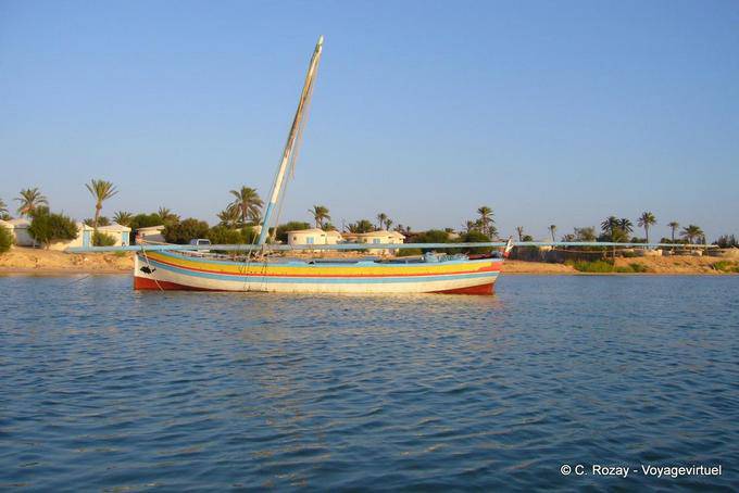 Große Feluke Front Bungalows, Sidi Frej, Kerkennah - Tunesien