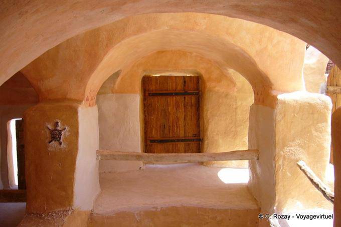 Schildkröte an der Wand, Ksar Haddada - Tunesien