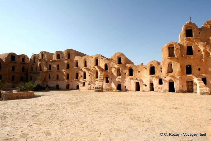 Der Hof statt der sozialen, Ksar Ouled Soltane - Tunesien