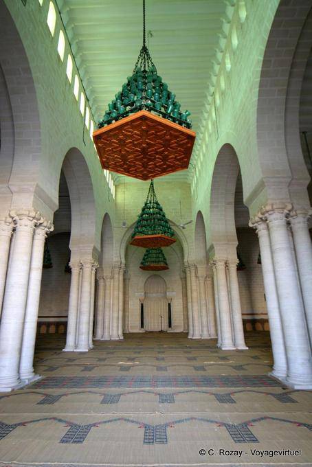 Gebetsraum und Mihrab, Grand Mosque, Mahdia - Tunesien