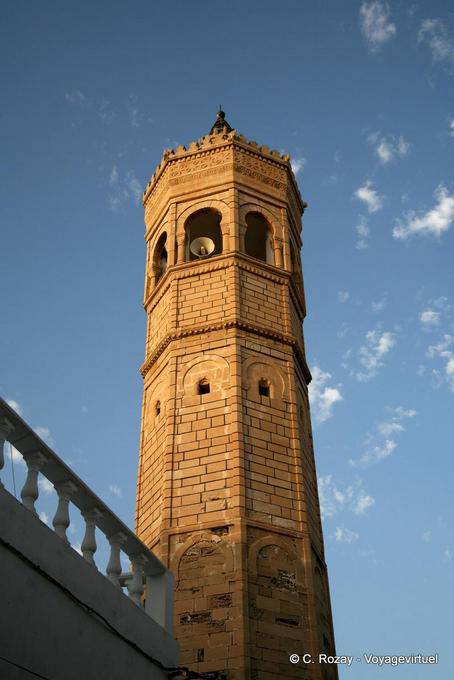 Mahdia, Minarett Moschee - Tunesien