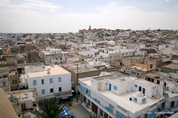 Sousse, Blick über die Medina und Kasbah Blick auf die Stadt - Tunesien