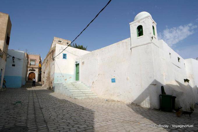 Gepflasterten Aufstieg in der Medina, Sousse - Tunesien