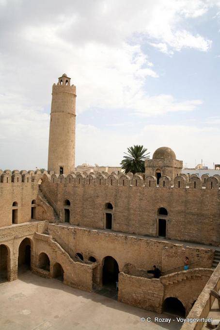 Turm Laterne und Innentreppe, Ribat, Sousse - Tunesien