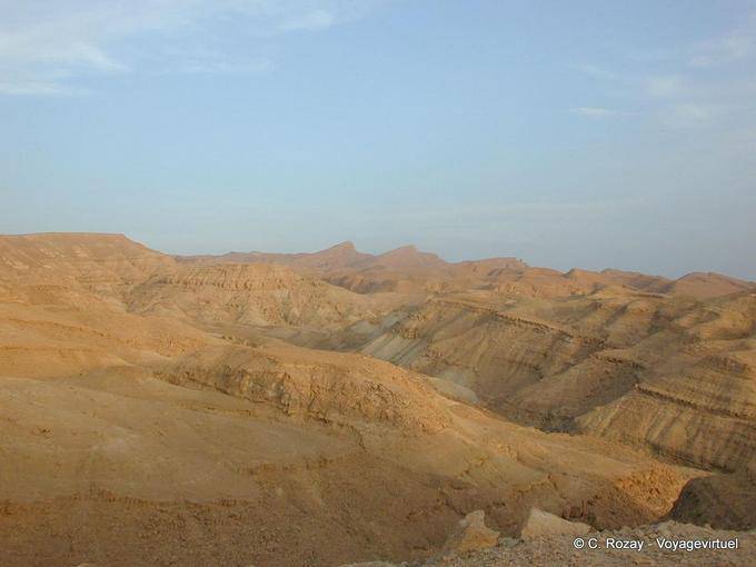 Erosionslandschaft zwischen Tamerza Chebika - Tunesien