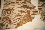 Bardo Museum, Fischer Mosaik, Tunesien.