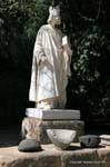 National Museum von Karthago, Statue von König Saint Louis im Garten, Tunesien.